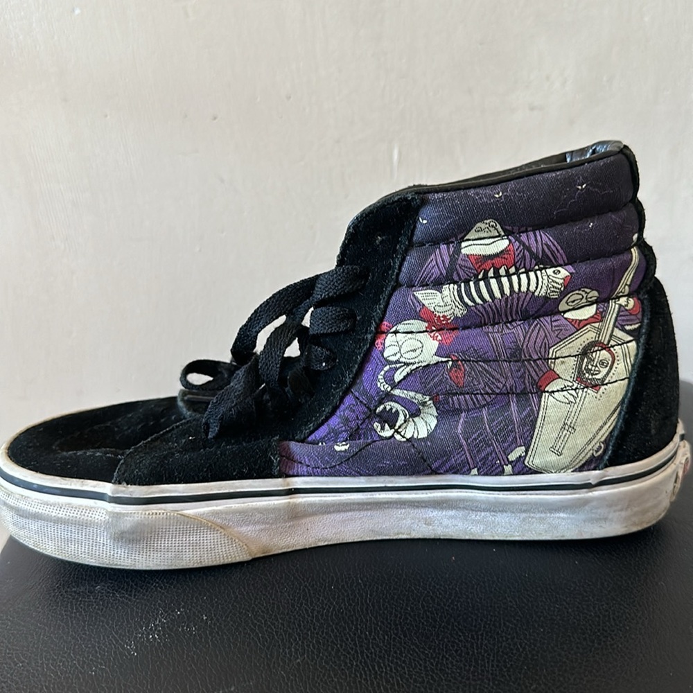 Vans Nightmare Before Christmas Sk-8 Hi Black Purple Sneakers Jack Sally Zero - Picture 9 of 13